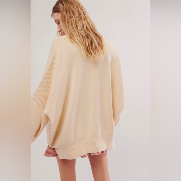 Free People Easy Street Tunic Sweater Cream XS NWT - Picture 5 of 6